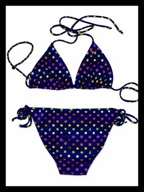 💕ⓅⒾⓃⓀ ⓋⓈ RARE✨HTF✨VINTAGE✨Triangle 2-Piece Bikini💕